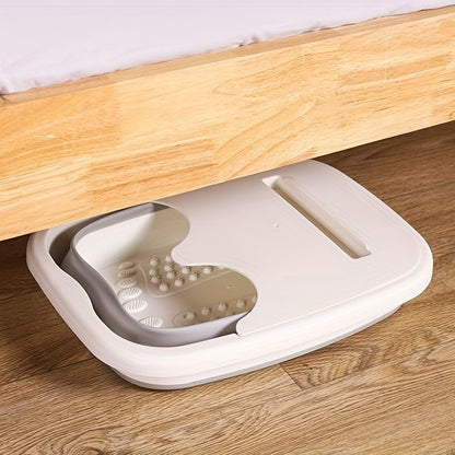1pc Foldable Foot Bath bucket, Foot Bath Tool, Foot Bath Massager, Foot Soaking Basin, Large Foot Soaking Basin Bath\u002FBathroom Accessories
