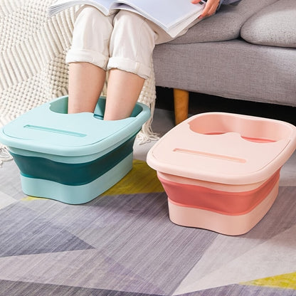 1pc Foldable Foot Bath bucket, Foot Bath Tool, Foot Bath Massager, Foot Soaking Basin, Large Foot Soaking Basin Bath\u002FBathroom Accessories