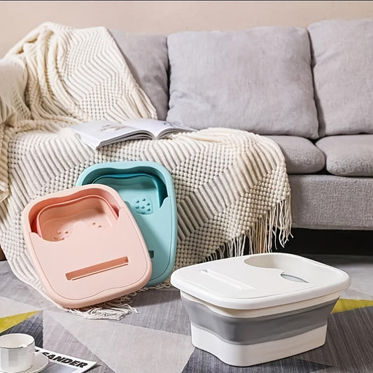 1pc Foldable Foot Bath bucket, Foot Bath Tool, Foot Bath Massager, Foot Soaking Basin, Large Foot Soaking Basin Bath\u002FBathroom Accessories