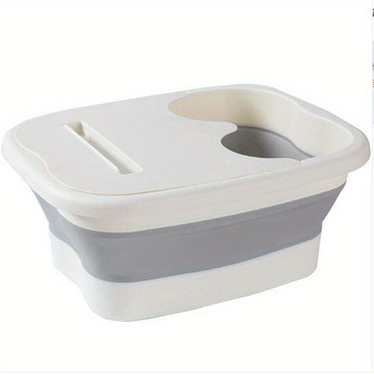1pc Foldable Foot Bath bucket, Foot Bath Tool, Foot Bath Massager, Foot Soaking Basin, Large Foot Soaking Basin Bath\u002FBathroom Accessories